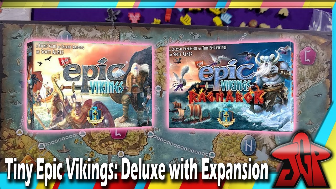 Tiny Epic Vikings Deluxe Edition unboxing (includes Shamans and Ragnarok)
