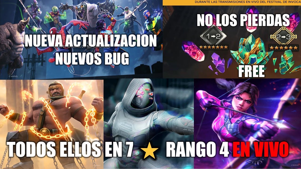 HERCULES Y KATE BISHOP DE 7⭐ R4 EN ACCION - COMO CONECTAR CUENTA KABAM CON TWITCH - BUGS - MCOC