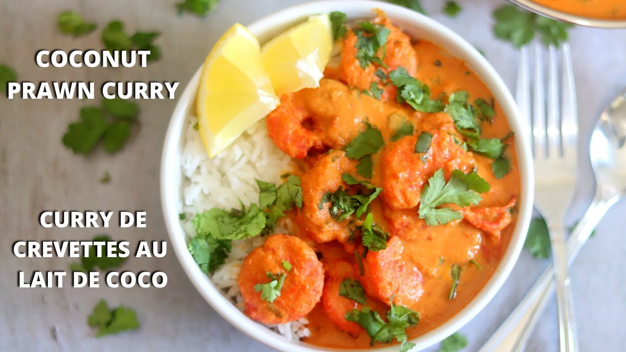 Coconut prawn curry| Curry de crevettes au lait de coco🍤 🥥| Chez Franco Indien
