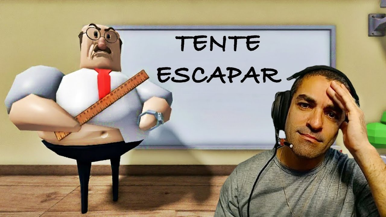 ESCAPANDO DO PROFESSOR DOIDO QUE QUER ME PEGAR - Great School Breakout do Roblox