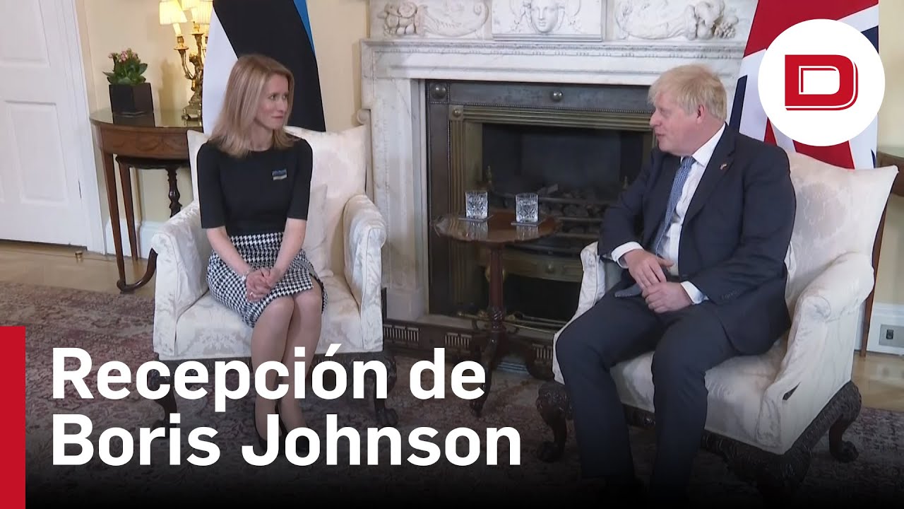 Boris Johnson recibe a la primer ministra de Estonia en Downing Street