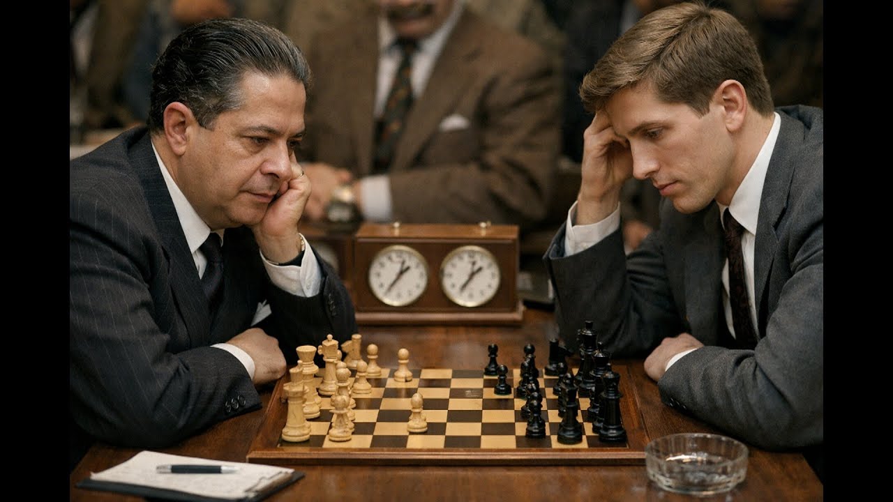 ♟¡FISCHER SACRIFICA LA DAMA Y CAPABLANCA LA CALIDAD Y UN CABALLO!👉CAPABLANCA-FISCHER CREADA POR IA