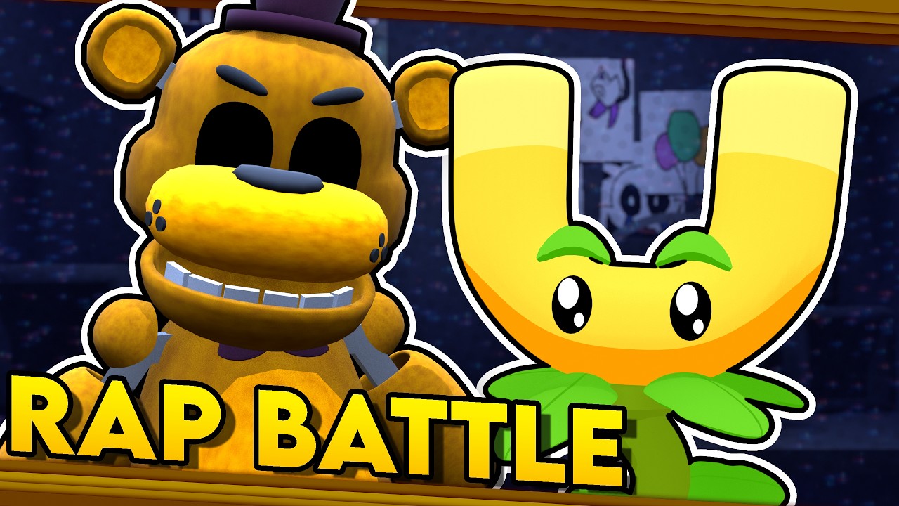 Golden Freddy vs. Gold Magnet - FNAF vs. PVZ. RAP BATTLE! (DGPRB)