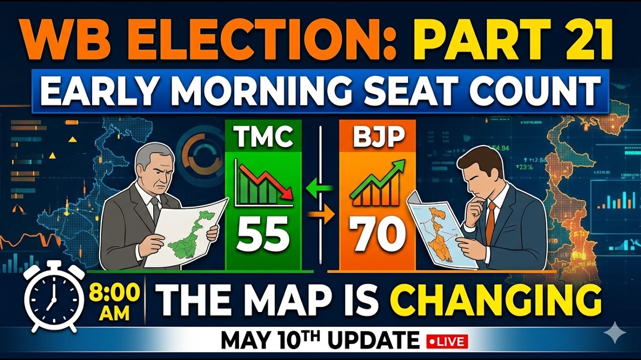 WB Election Results LIVE 2026 | Early Morning Seat Count | BJP vs TMC Battle Begins | Part 21