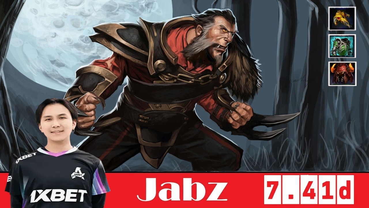 [DOTA 2] Jabz LYCAN [TEAM NEMESIS vs HOKORI] [TI CQ SA] [7.41d] [2]