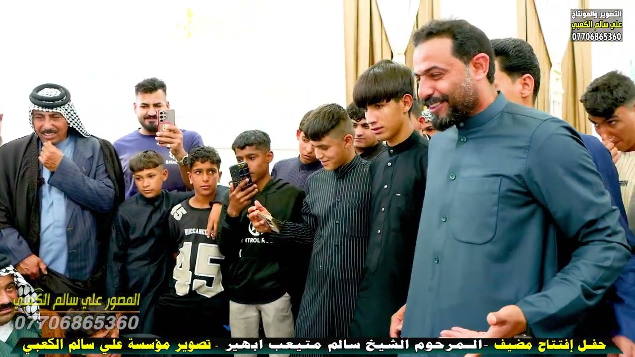 إنت القائد الأول .. اسمع ماذا قال المبدع حيدر كاطع الكعبي أمام الأمير خالد جبر العلي