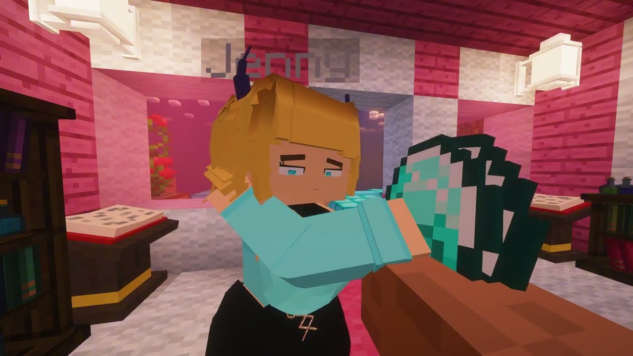 WOW! What Happens If You Give Jenny-Mem-Cho Tyan an Diamond in Minecraft Skyblock?!