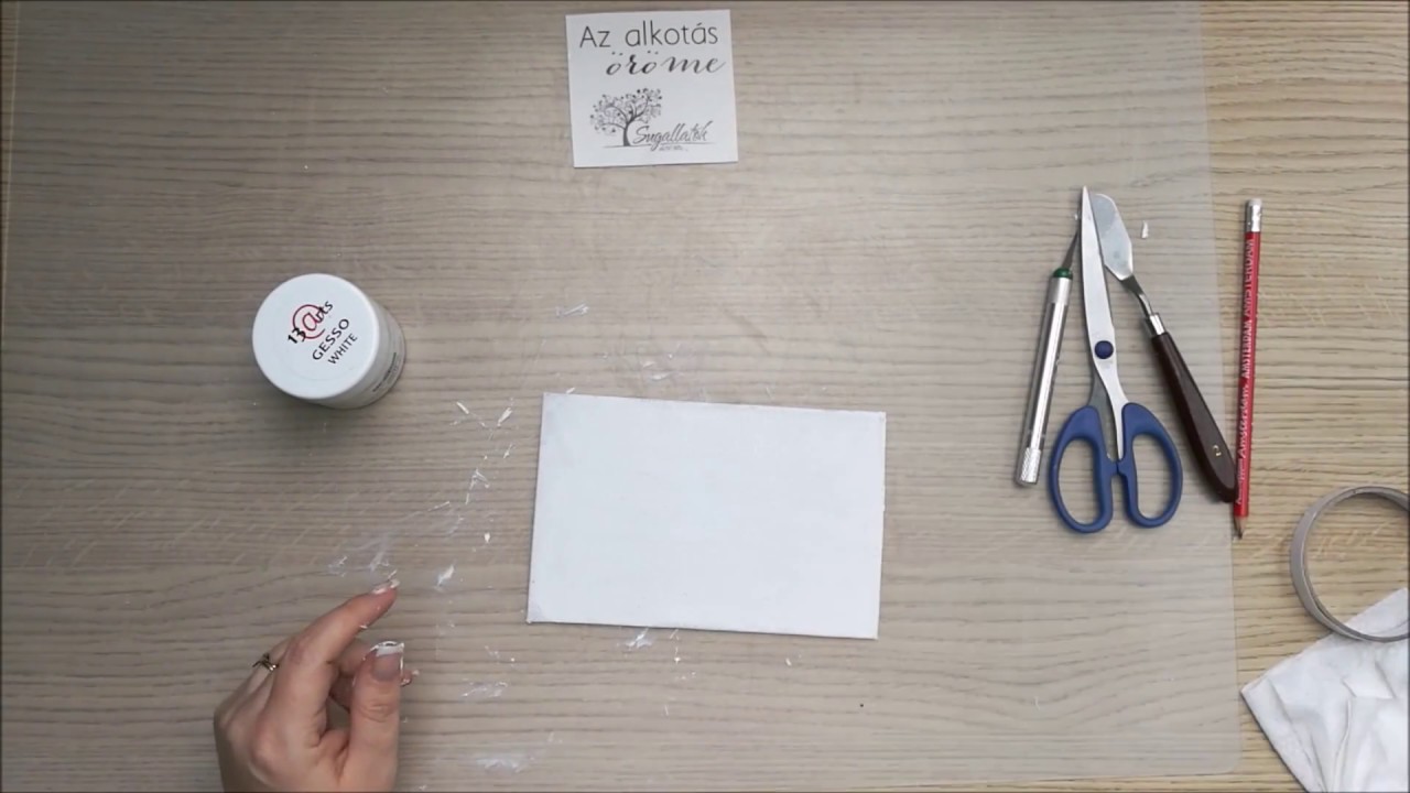 Handmade canvas - step by step video