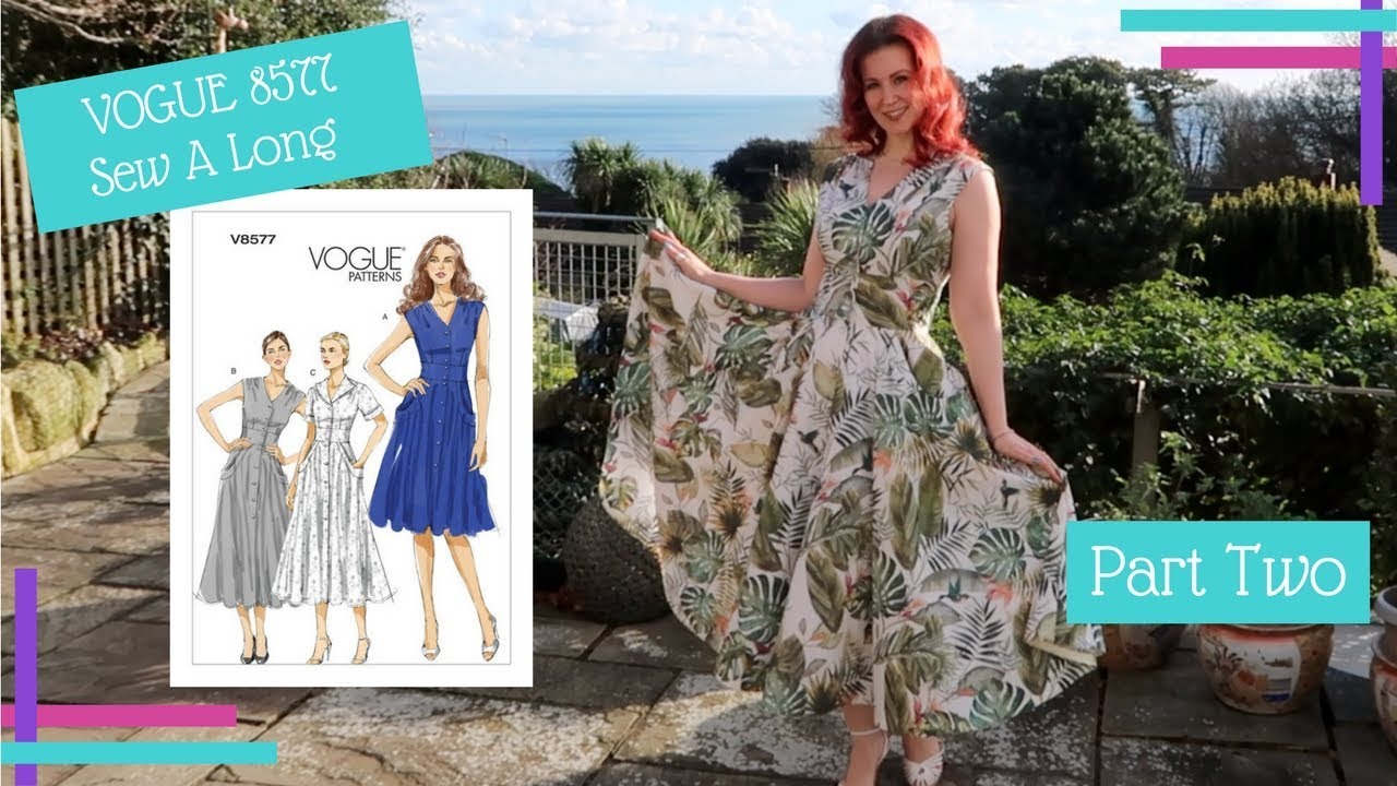 How To :: Vogue 8577 Sew-Along  :: Sewing the Skirt Panels :: Part Two