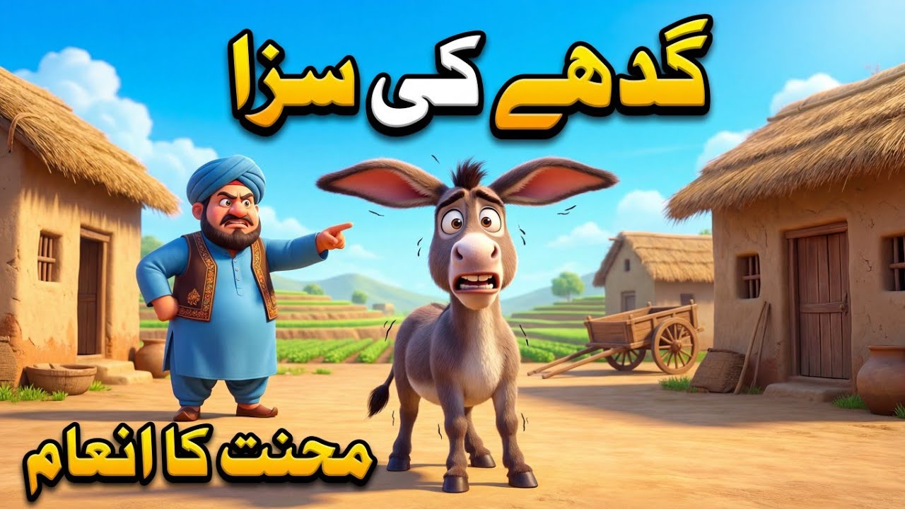 Gadhay Ki Saza | Mehnat Ka Anjaam | Sabaq Amoz Urdu Kahaniمحنت کا انجام | سبق آموز اردو کہانی