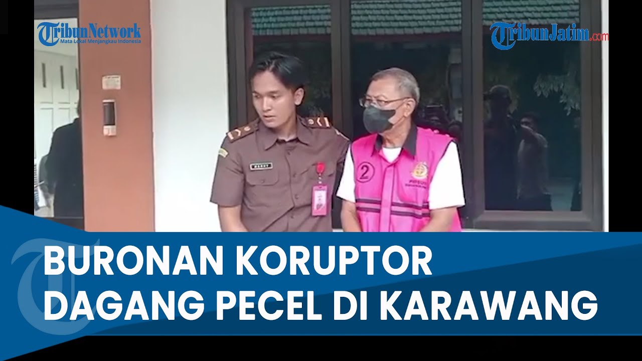 BURONAN KORUPTOR DANA SEPAK BOLA KONI Jombang Ditangkap di Karawang, Bertahun-tahun Jualan Pecel