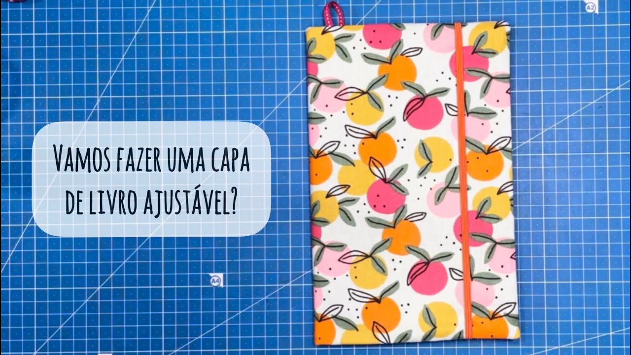 Como fazer uma capa de livro ajustável - passo a passo de costura criativa
