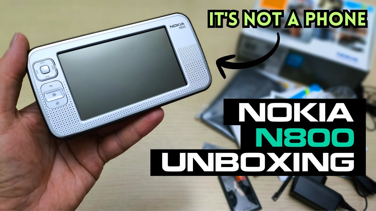 Nokia N800 Internet Tablet Unboxing 4K (RX-34) - Review - Full Pack with all accessories