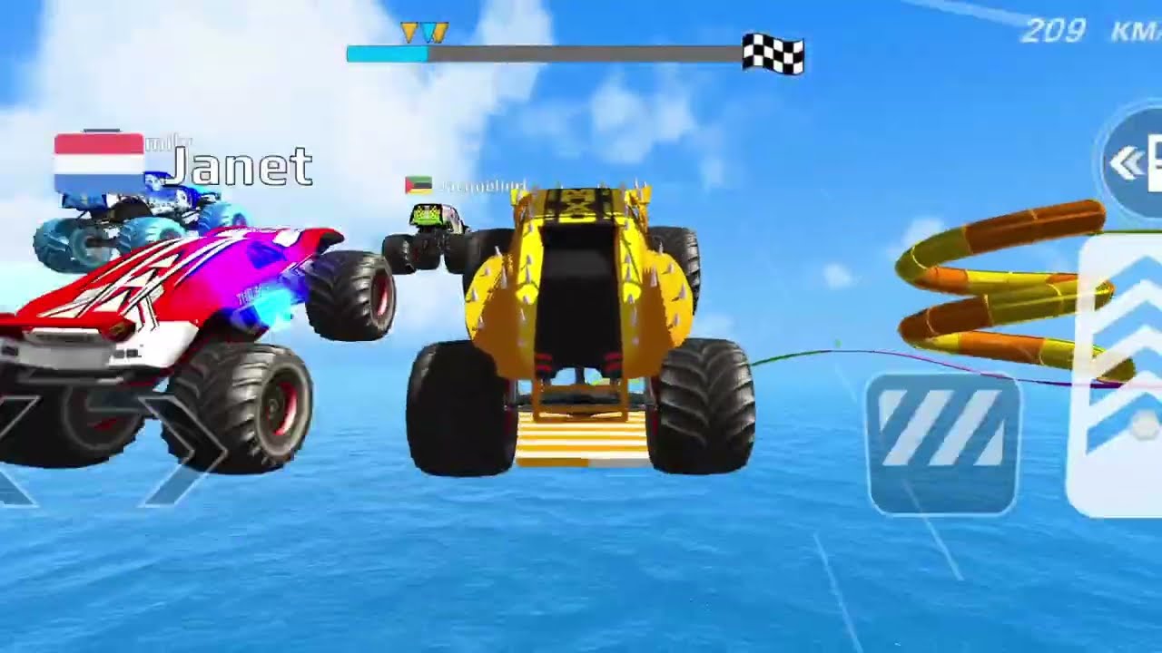 🚨Monster Truck Mega Ramp Extreme Racing Mega Ramp Extreme Stunts Insane Crash Stunts (Part 14)