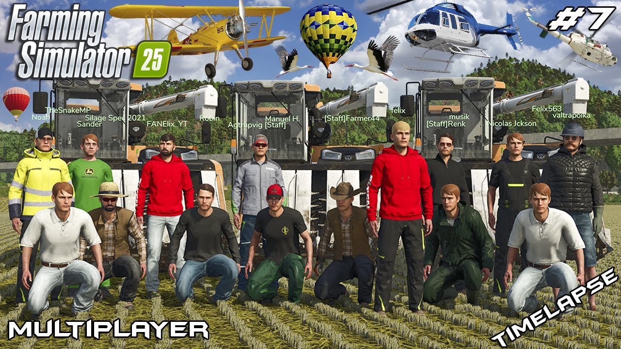 HARVESTING RICE WITH 12 HARVESTERS | Hutan Pantai | Farming Simulator 25 Multiplayer | Episode 7