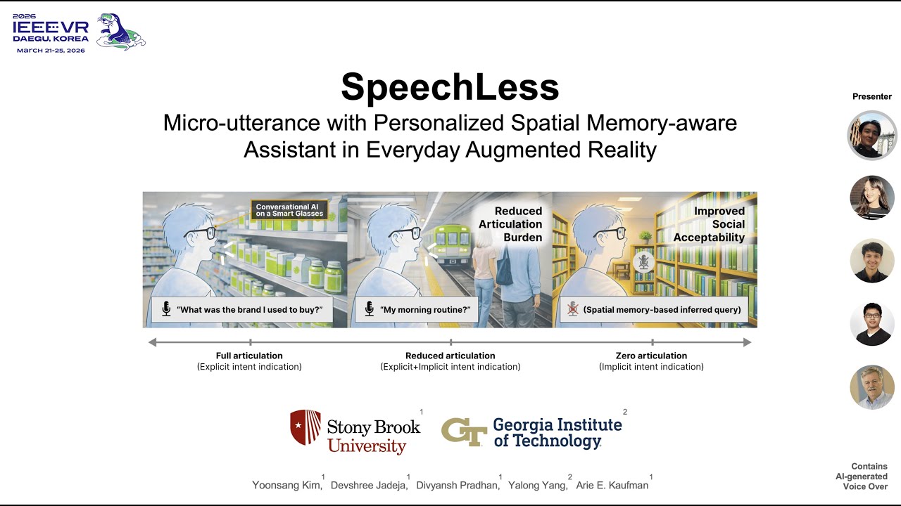 IEEE VR 2026: Micro-utterance with Personalized Spatial Memory-aware Assistant in Everyday AR