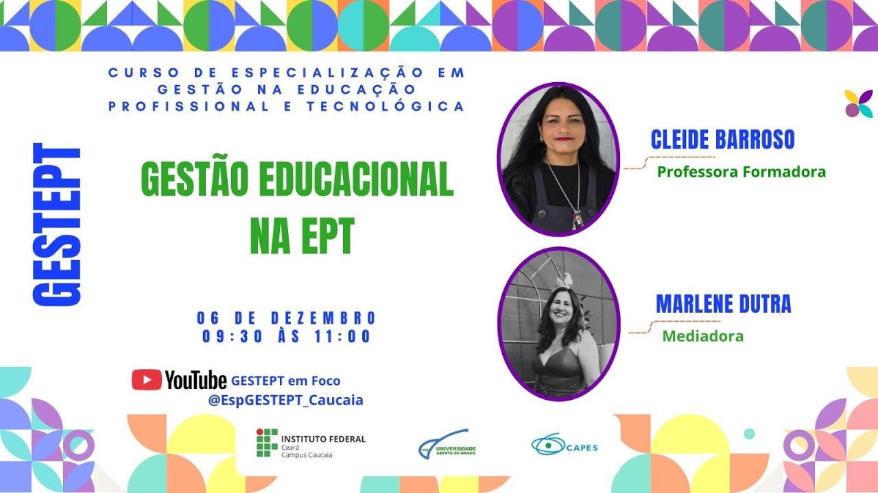 GESTEPT | DISCIPLINA - GESTÃO EDUCACIONAL NA EPT
