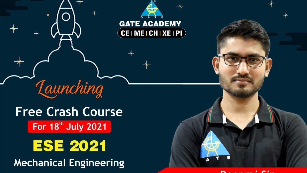 Launching Free Crash Course ESE 2021 | By Deepraj Sir | Mechanical Engineering | ESE