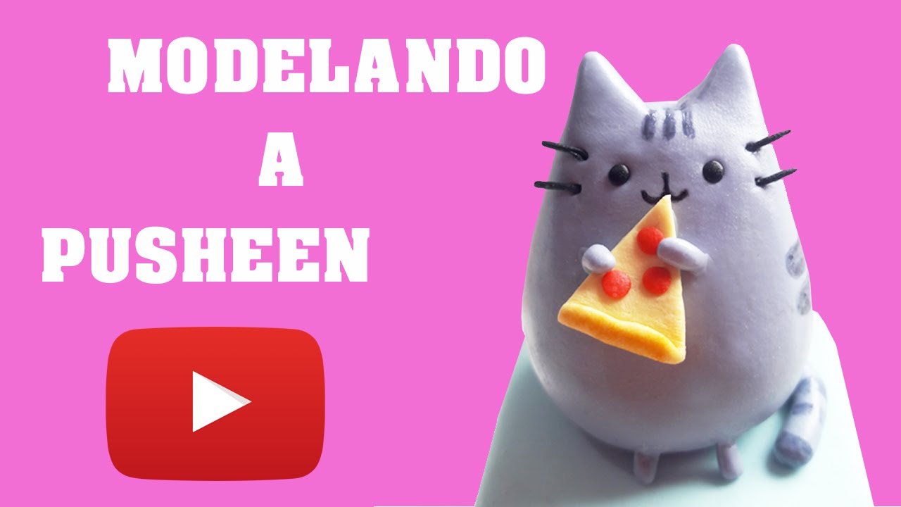 MODELANDO A PUSHEEN EN FONDANT / TUTORIAL PUSHEEN FONDANT/ MODELING PUSHEEN