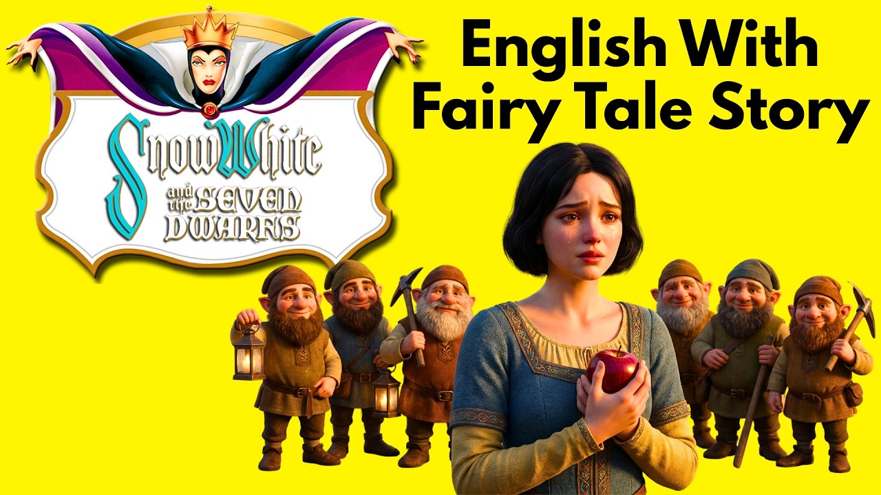 Snow White and the Seven Dwarfs - Full Story In Easy English | Learn English Through Story