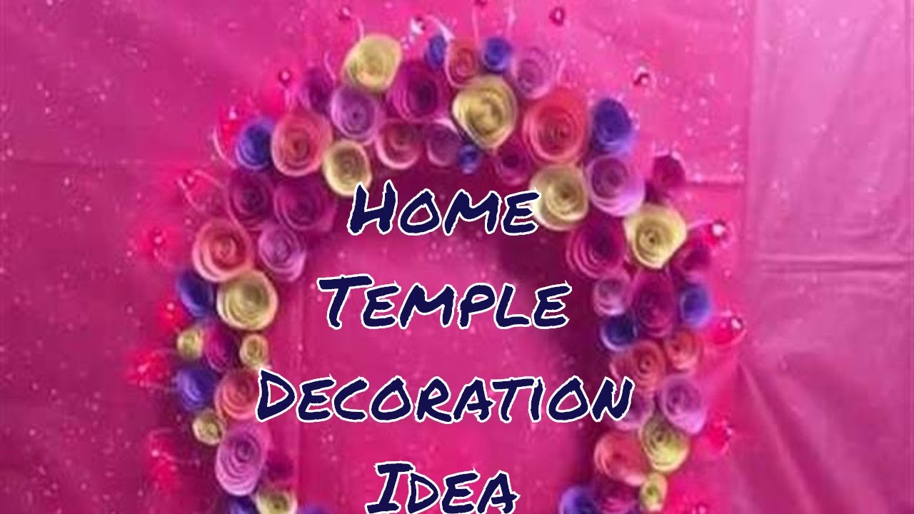 How to make Ganesha backdrop at home| Traditional decoration  at home
