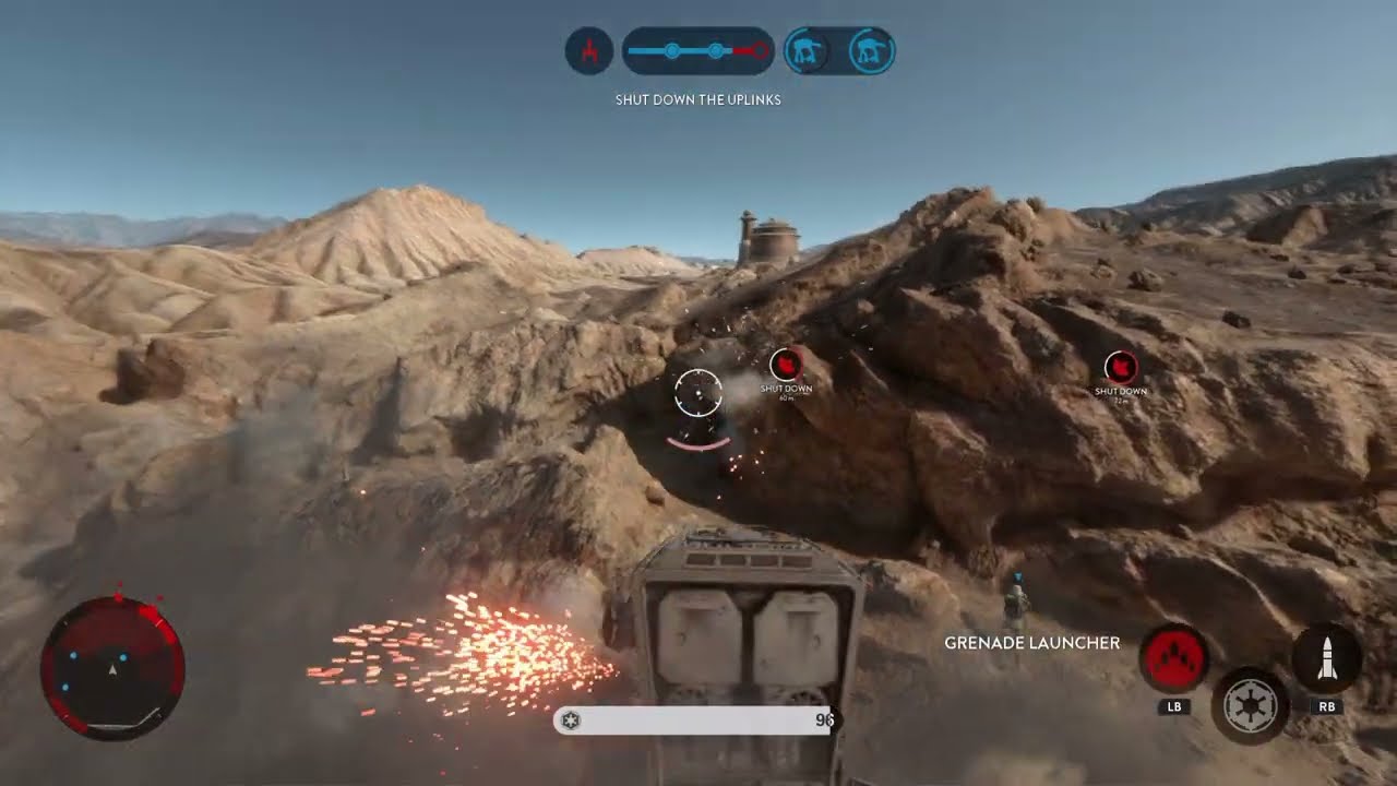 star wars battlefront: first time playing SKIRMISH on JUNDLAND WASTES map normal difficulty
