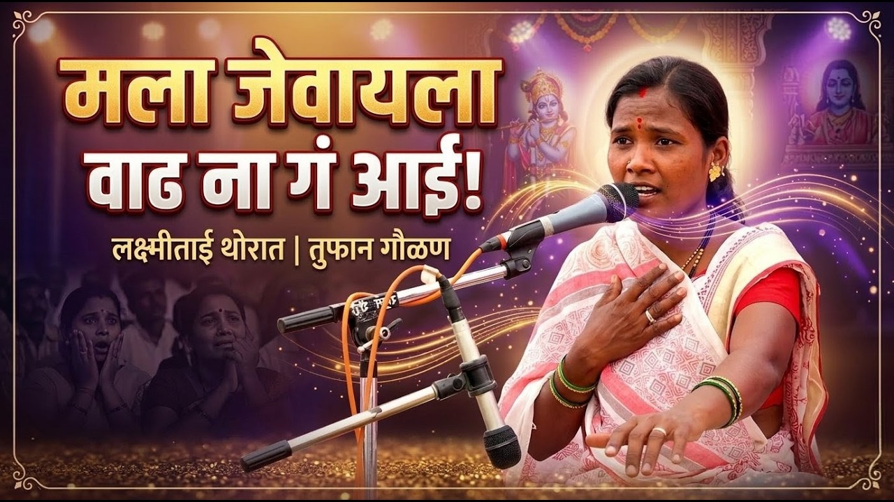 लक्ष्मीताई थोरात यांची आईला हाक मारणारी तुफान गौळण! 😢 | मला जेवायला वाढ ना गं आई |