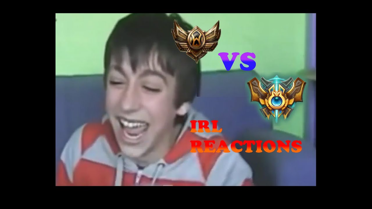 Bronze vs Challenger IRL Reactions to League of Legends #1