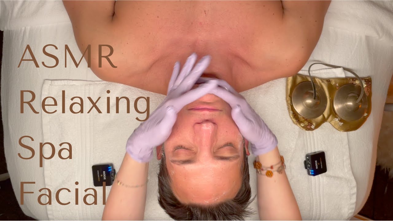 🤍[ASMR] Relaxing Spa Facial - Facial +Head  Massage | Real Person ASMR 🤍