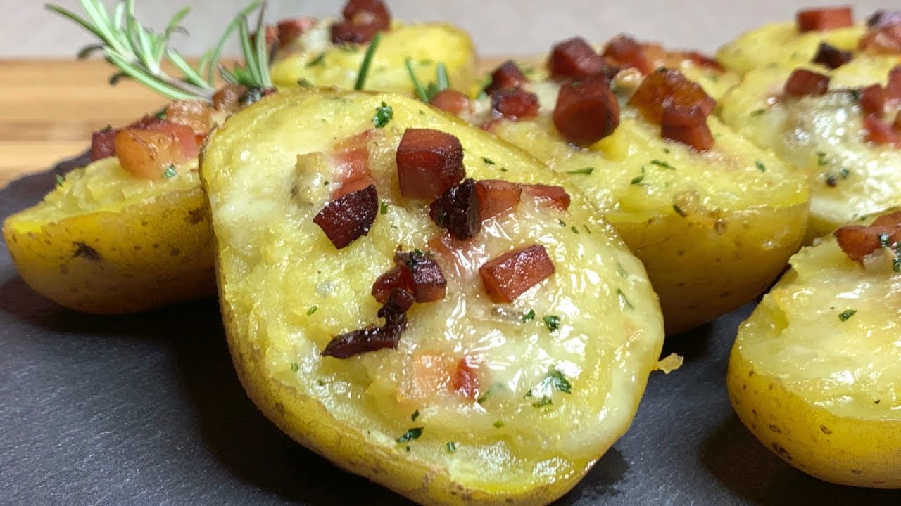 PATATA RIPIENA CON SPECK E GORGONZOLA -  come fare patata ripiena com #speck #gorgonzola