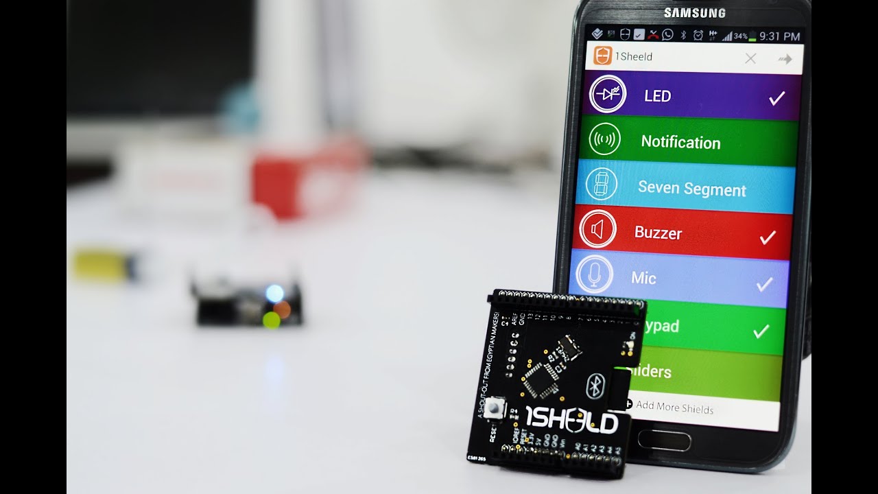 1Sheeld: Replace your Arduino shields with your smartphone!