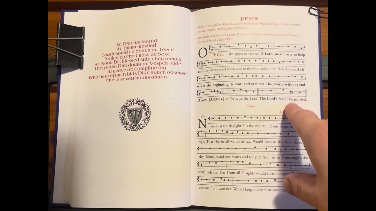 Tutorial 1 for Prime in The Plainchant Breviary 
