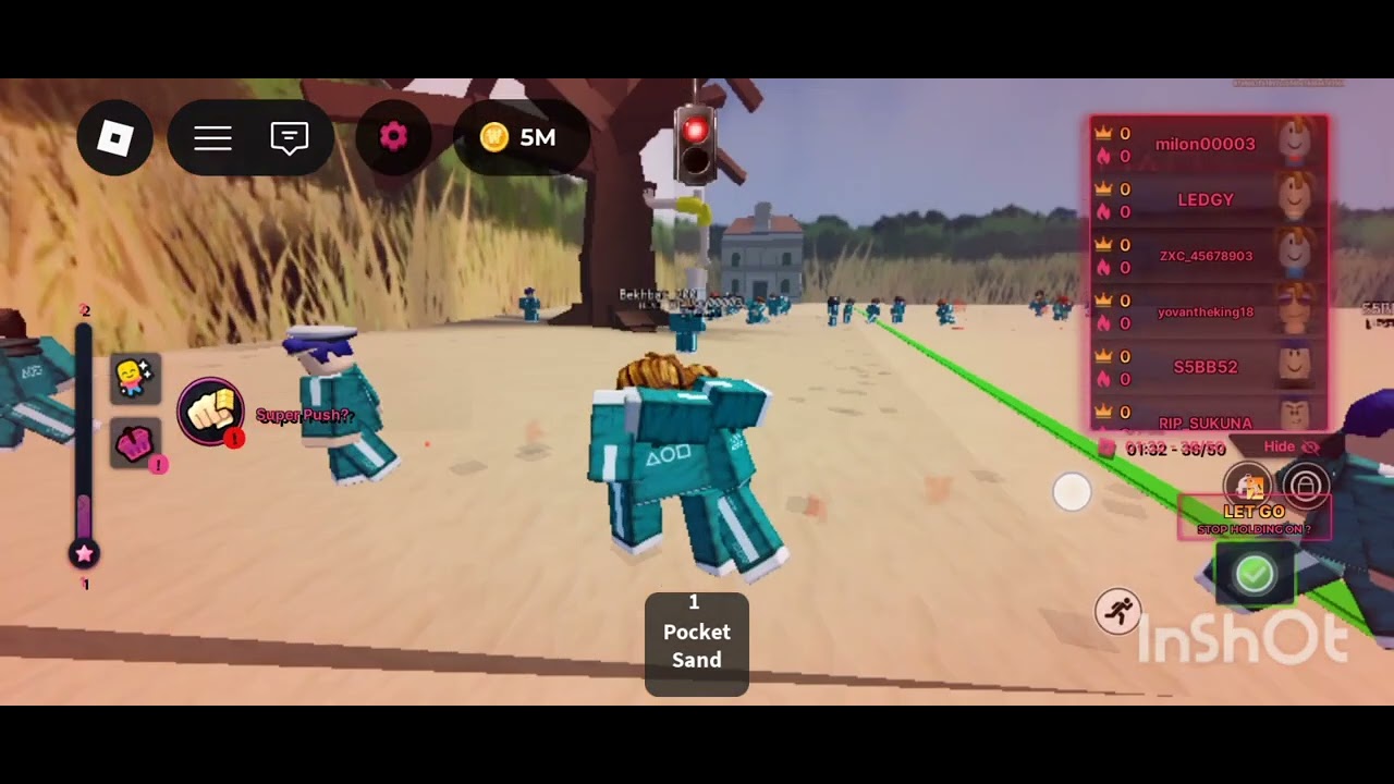 I am playing on roblox squid game
