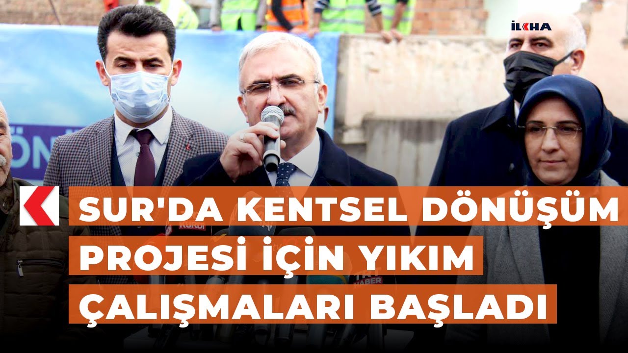 Sur'da kentsel dönüşüm projesi için yıkım çalışmaları başladı
