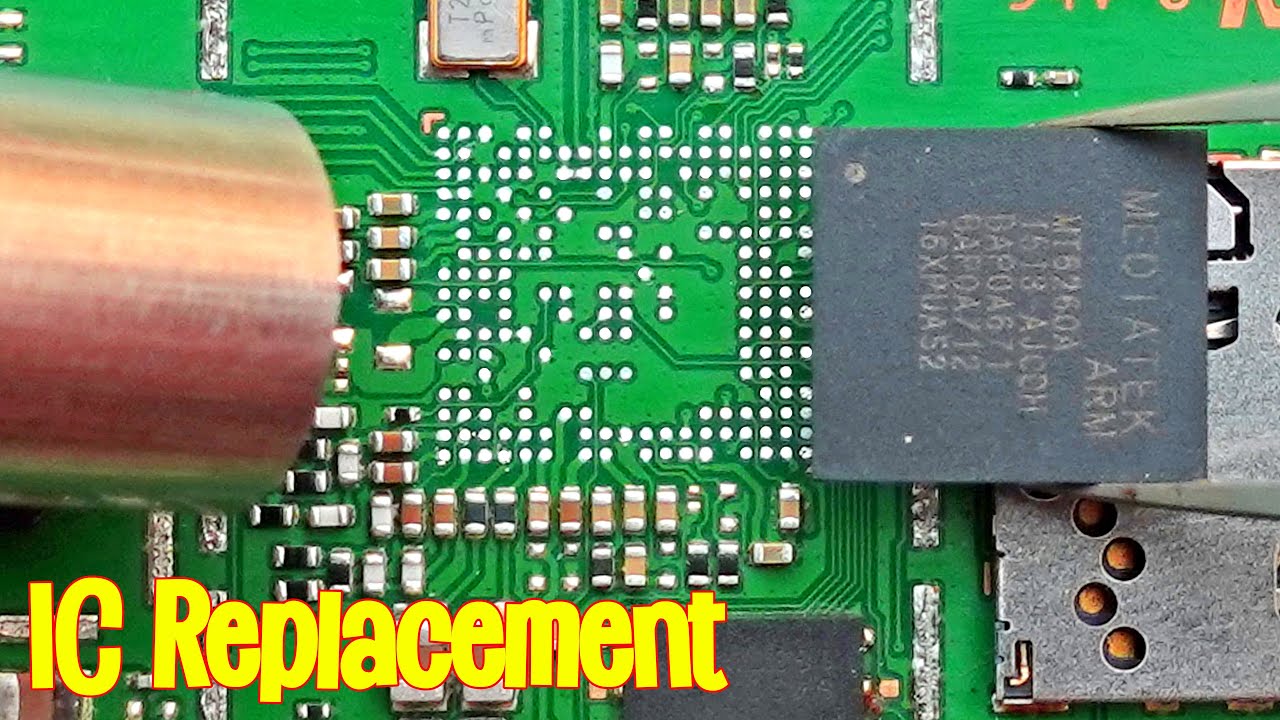 How to change  any Mobile Phone IC CPU EMMC | IC Reballing with BGA stencil Tutorial 24