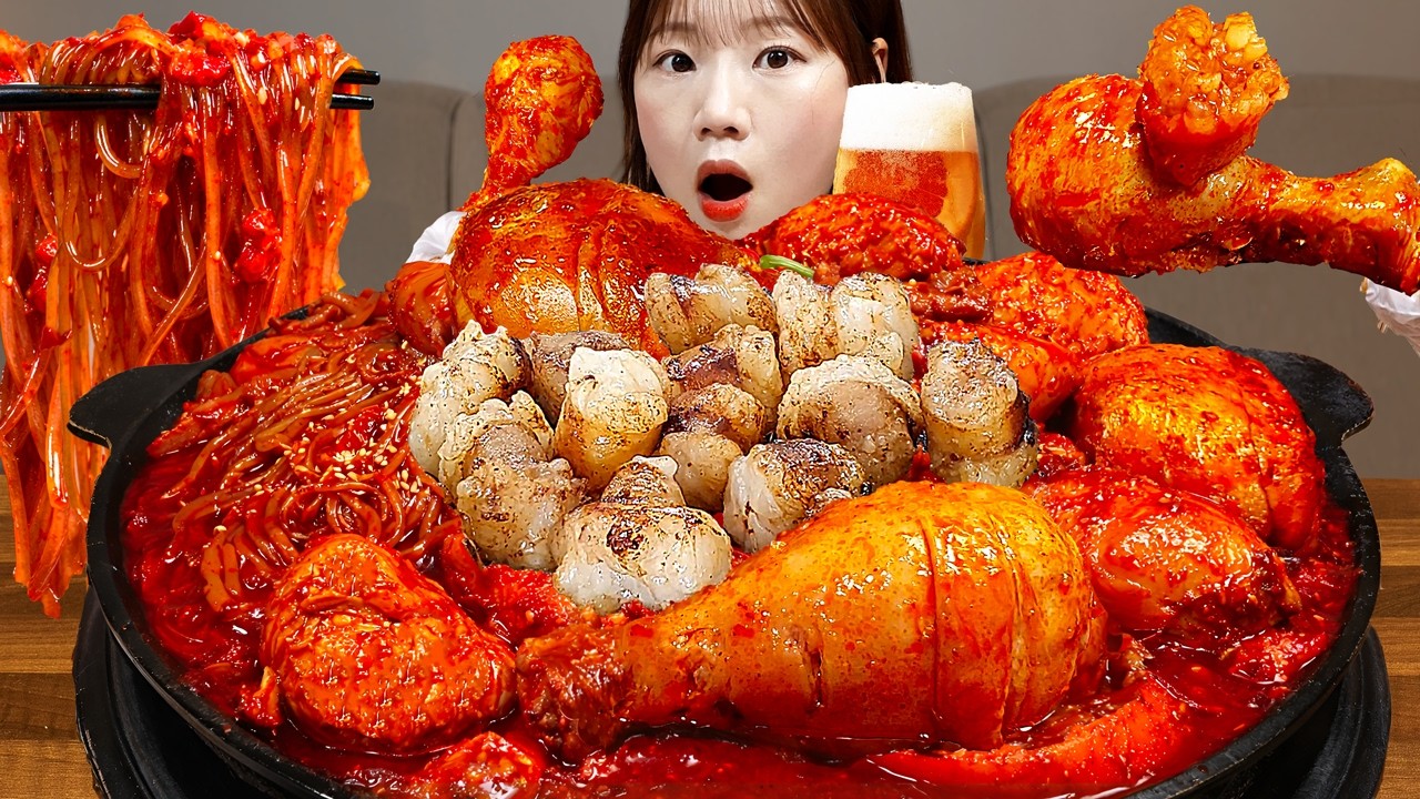 🍗엽기곱도리탕 출시?! 계란야채죽 볶음밥 자몽진🌶 엽기닭볶음탕 엽닭 10배 맛있게 먹는방법 김말이 먹방😋 CHICKEN MUKBANG ASMR EATINGSHOW REALSOUND