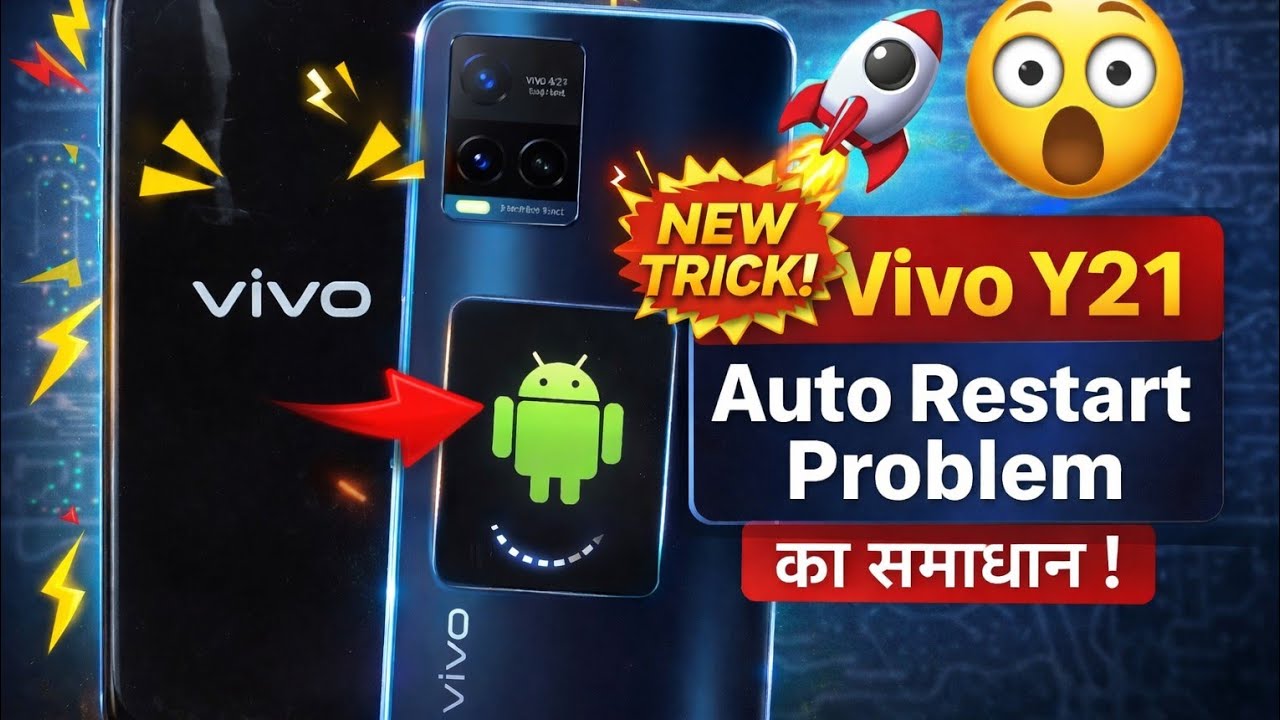 Vivo Y21 Auto Restart Solution 🚀 Mobile Repair New TrickVivo Y21 Bar-Bar Restart😳 New Repair Trick⚡