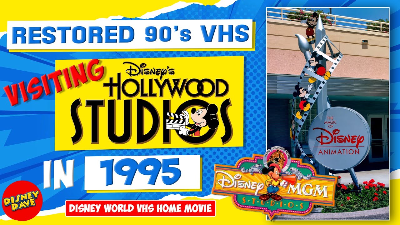 Restored 1995 VHS Disney World Tape: Visiting Disney's Hollywood Studios in the 90's