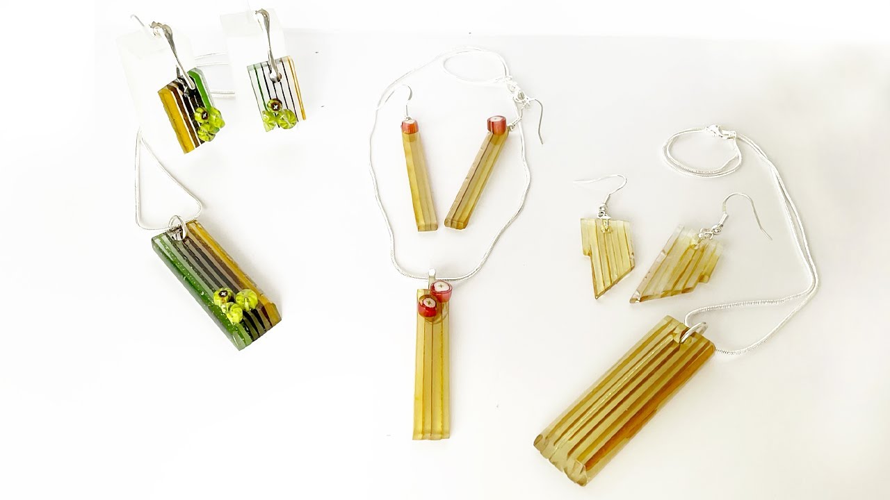 Fused Glass Layered Float Jewelry