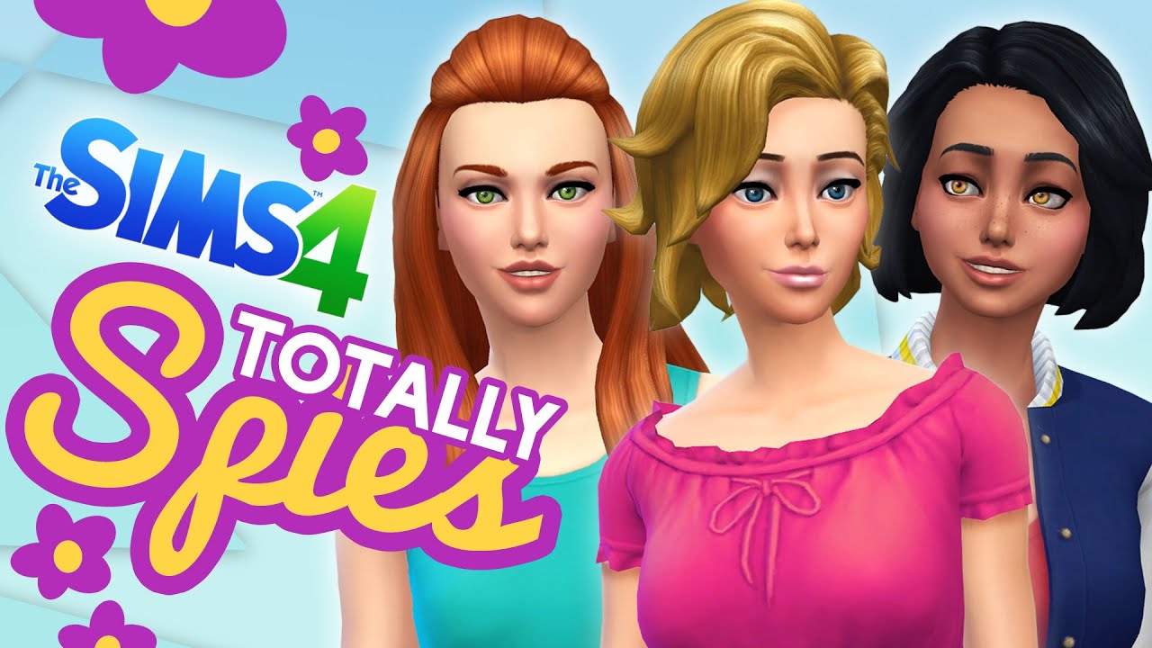 The Sims 4 Create A Sim: Totally Spies! Clover, Sam & Alex!