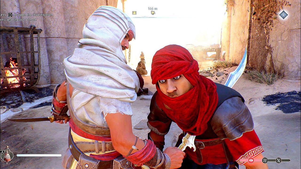 Assassin's Creed Mirage Sword Combat & Zanj Uprising Outfit with Master Basim No Damage