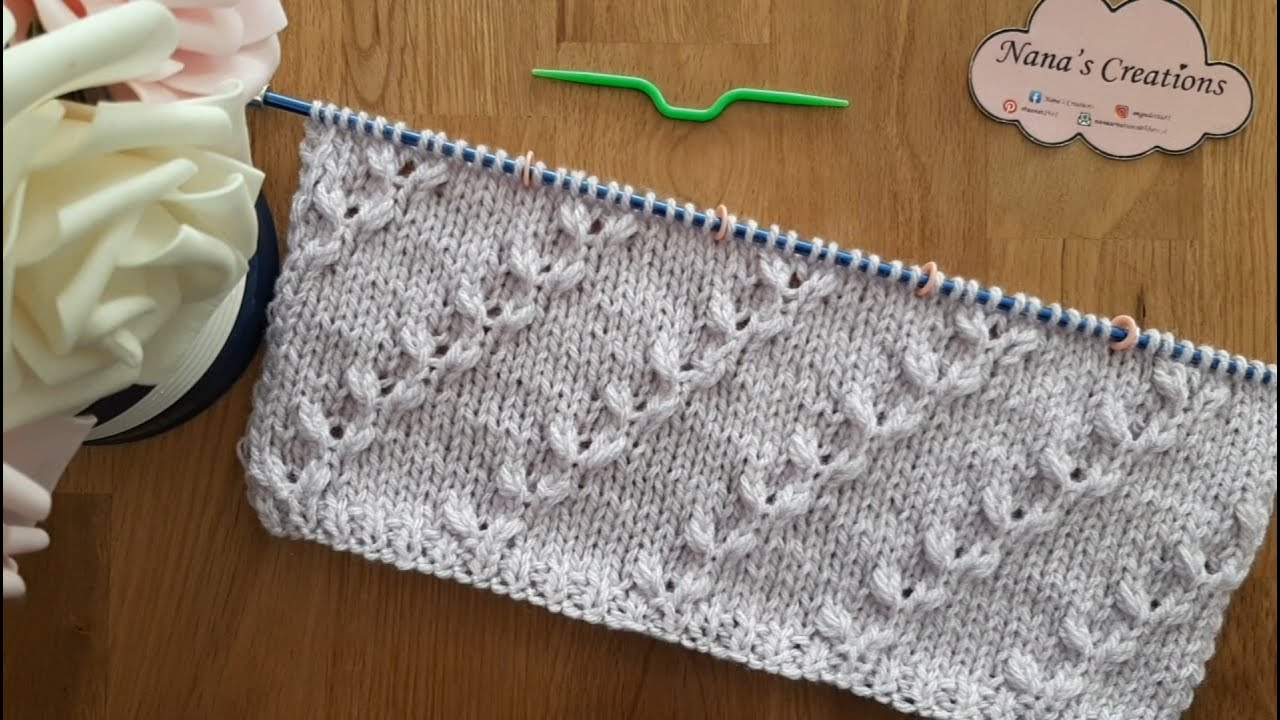 Motivo fantasia n° 588 / Fancy knit stitch / Punto fantasia a dos agujas