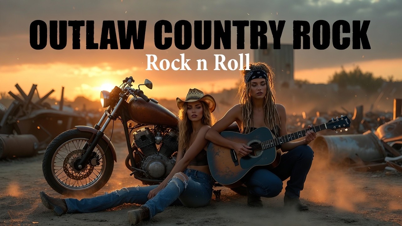 Outlaw Country Rock 🔥 Ride into the Desert Wind 🎸 Country Rock for the Open Road