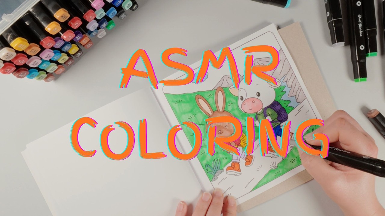 📖 No Talking Coloring ASMR | Calm Night Routine