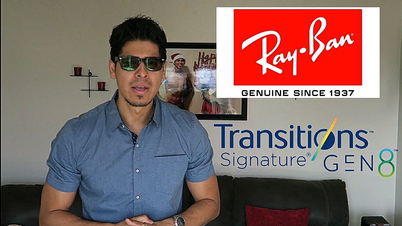 Trying On RayBan G-15 Graphite Green Transitions GEN8 Lenses | SportRx Review | New Wayfarer RX5184