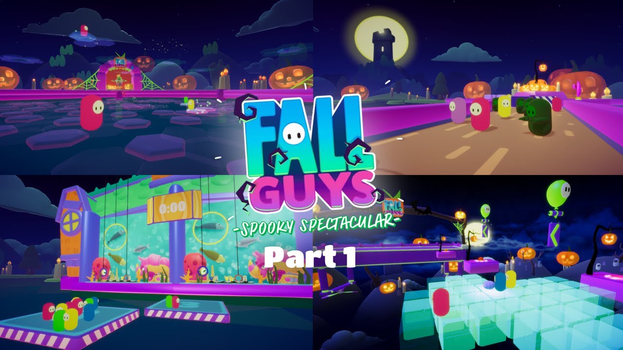 Fall Guys: Spooky Spectacular (Part 1) | Unity-made Fan Season - 4 Rounds (w/ GASzROB)