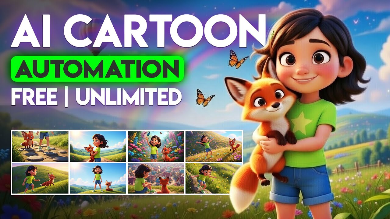 Make Full 3D Cartoon Animation FAST with FREE AI Tools | Consistent Characters + Automated Workflow