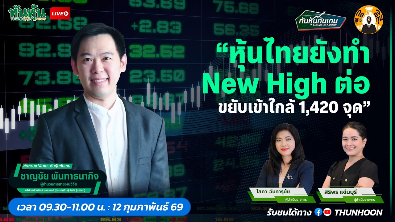 หุ้นไทยยังทำ New High ต่อ ขยับเข้าใกล้ 1,420 จุด