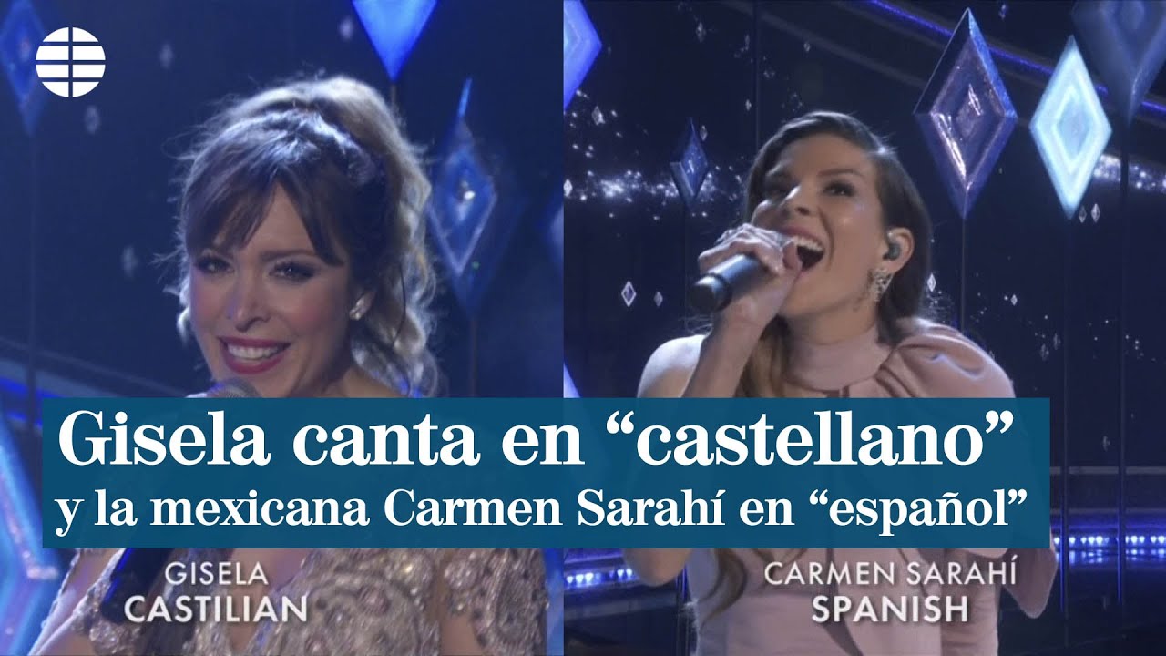 Gisela canta en 'castellano' y la mexicana Carmen Sarahí, en 'español'