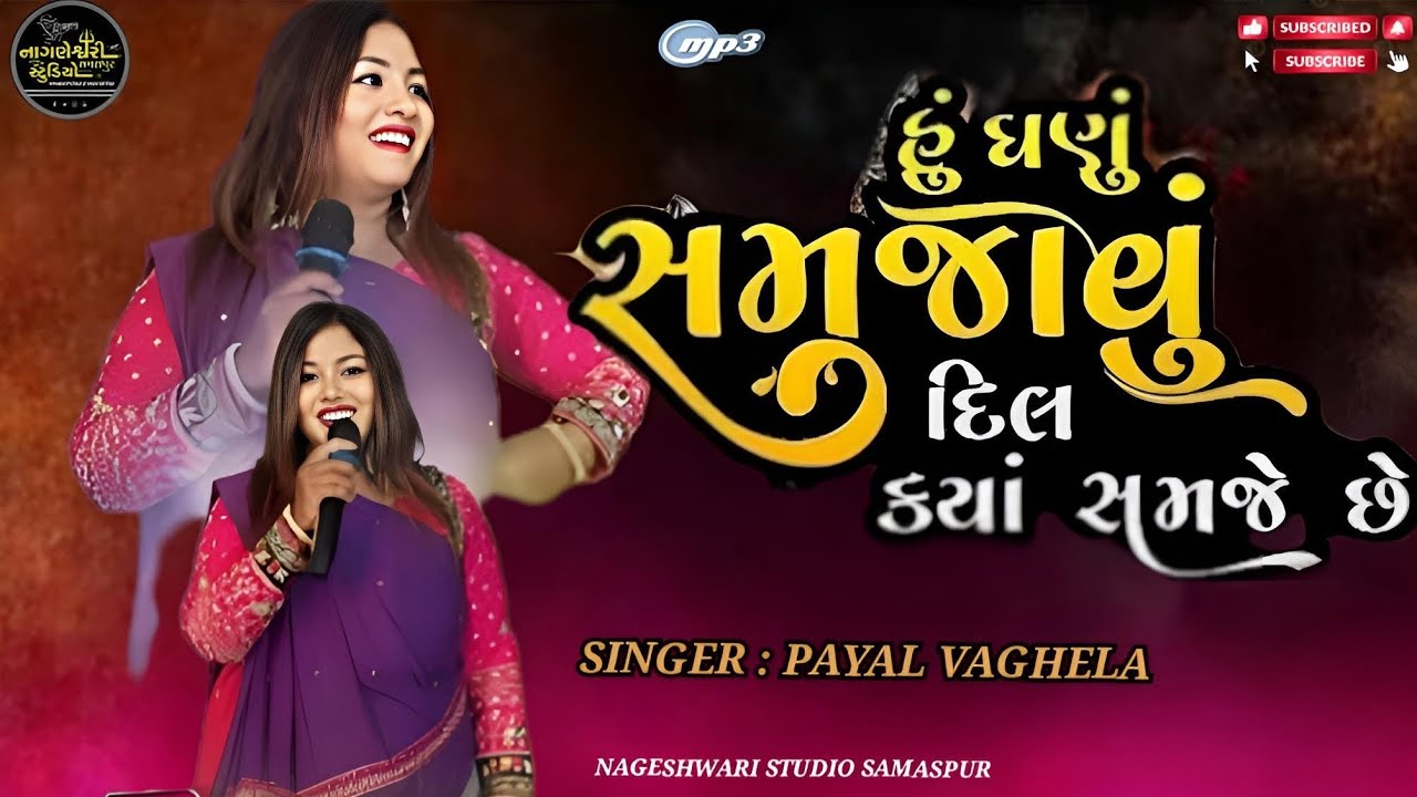 હું ઘણું સમજોવુ દિલ ક્યાં સમજે છે || SINGER PAYAL VAGHELA || New  Song 2025  @nageswristudiosamspur